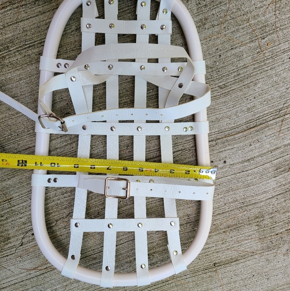 Laplandia 1988 Snow Shoes 138/5138 Vintage White Ski Lodge Decor Sweden - Picture 6 of 10